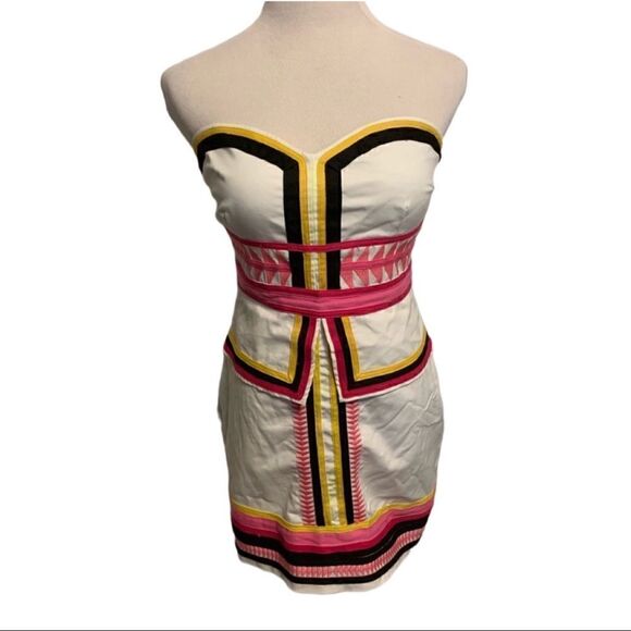 Signature 8 Strapless Dress Sz L - Picture 1 of 7